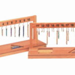 Montessori-Perlentreppe mit den Zahlen 1 - 20 