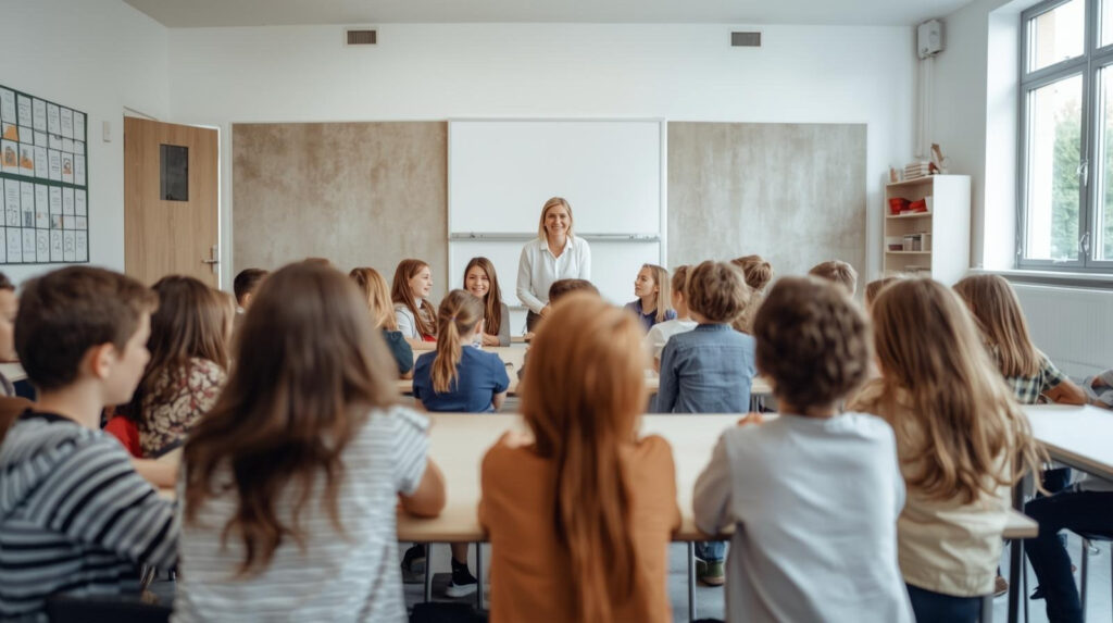Symbolbild für Frontaluntericht in Regelschulen.